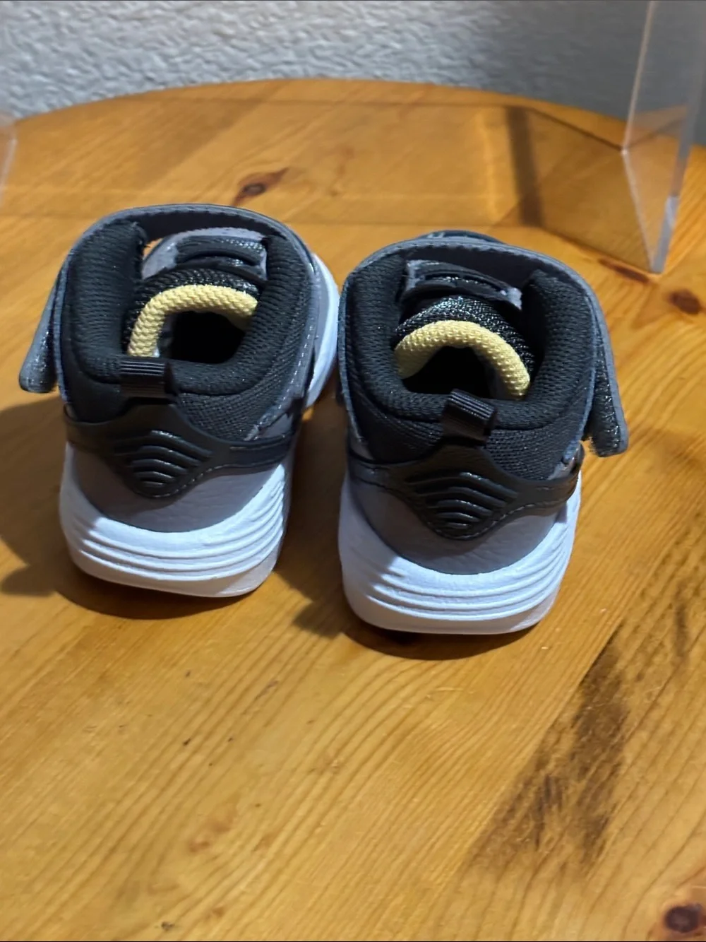 Nike Kids Gray Velcro Athletic Shoes 5C